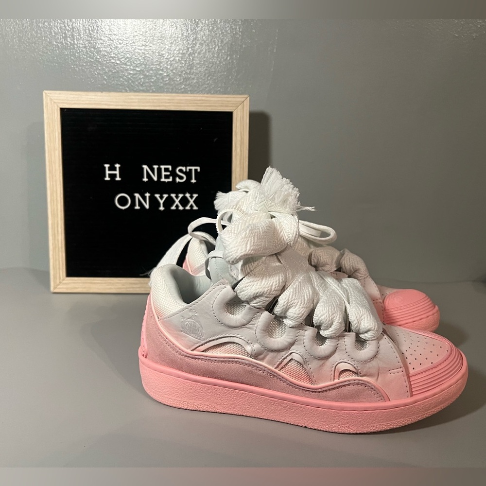 LANVIN
Leather Curb Sneakers Sz 37EU - Picture 8 of 14